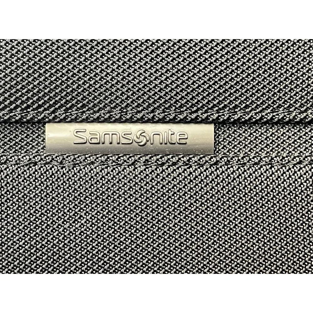 Samsonite padded laptop bag briefcase messenger shoulder strap black 16